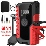 NNEDSZ GL901  6-in-1 Portable Jump Starter and Air Inflator with LED Display - Multi-Function Emergency Power Pack