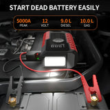 NNEDSZ GL901  6-in-1 Portable Jump Starter and Air Inflator with LED Display - Multi-Function Emergency Power Pack