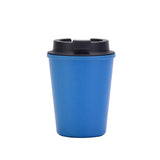 NNEDSZ Blue 350ml Wheat Straw Double-Layer Coffee Cup - Eco-Friendly and Lightweight