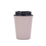 NNEDSZ Gray 350ml Wheat Straw Double-Layer Coffee Cup - Eco-Friendly and Lightweight