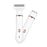 NNEDSZ 2-in-1 Electric Lady Shaver with Precision Tip - Portable and Rechargeable Grooming Tool
