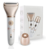NNEDSZ Elegant Rechargeable Electric Lady Shaver with Replaceable Head - Portable Grooming Solution