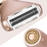 NNEDSZ Elegant Rechargeable Electric Lady Shaver with Replaceable Head - Portable Grooming Solution