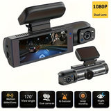 NNEDSZ 1080P Dual Dash Cam with Night Vision and G-Sensor - Motion Detection and Loop Recording