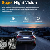 NNEDSZ 1080P Dual Dash Cam with Night Vision and G-Sensor - Motion Detection and Loop Recording