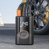 NNEDSZ Wireless & Wired Portable Air Pump with Power Bank and SOS Light - 100W Tire Inflator