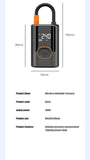NNEDSZ Wireless & Wired Portable Air Pump with Power Bank and SOS Light - 100W Tire Inflator