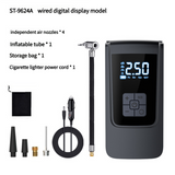 NNEDSZ Portable Digital Tire Inflator Pump with LCD Display, Type-C Charging, and 150 PSI Max Pressure