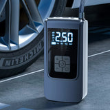 NNEDSZ Portable Digital Tire Inflator Pump with LCD Display, Type-C Charging, and 150 PSI Max Pressure