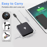 NNEDSZ Car Wireless Android Auto Adapter - Transform Wired to Wireless, Bluetooth 5.0 & 5G WiFi