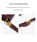 NNEDSZ Wine Red Elegant PU Leather Clutch Bag with Snake Print Design - Multi-color Options