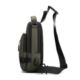 NNEDSZ Blue Compact Multi-Function Nylon Chest Bag - Stylish and Practical