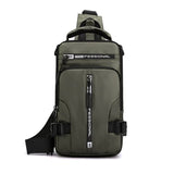NNEDSZ Green Compact Multi-Function Nylon Chest Bag - Stylish and Practical