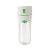 NNEDSZ Green Portable USB Rechargeable Juicer Bottle - 2-in-1 Blender and Drink Cup, 480mL