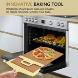 NNEDSZ Non-Stick Flexible Pizza Peel with Handle - Perfect for Baking and Serving, 8 inches 42cm*25.5cm