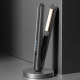 NNEDSZ Black Portable Wireless Hair Straightener with Adjustable Temperature - USB Type-C Charging, Lightweight Design
