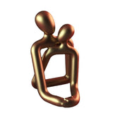 NNEDSZ Gold Abstract Romantic Couple Candle Holder - Modern Decorative Ornament