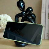 NNEDSZ Black Abstract Romantic Couple Candle Holder - Modern Decorative Ornament