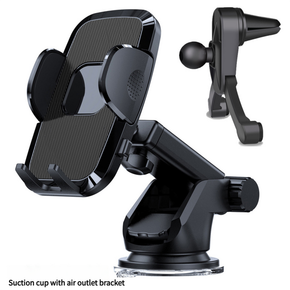 NNEDSZ 360° Adjustable Car Phone Holder - Dashboard and Air Vent Mount（S161+CF26）