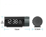 NNEDSZ Projection Alarm Clock with LED Display - Dual Alarms and USB Charging