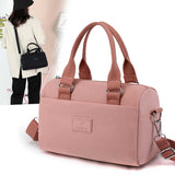 NNEDSZ 0485#Black Multifunctional Nylon Shoulder Bag - Lightweight and Spacious Handbag for Women, 20x15x11cm