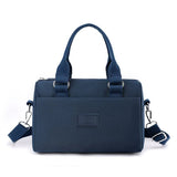NNEDSZ 0485# Blue Multifunctional Nylon Shoulder Bag - Lightweight and Spacious Handbag for Women, 20x15x11cm
