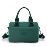 NNEDSZ 0485# Green Multifunctional Nylon Shoulder Bag - Lightweight and Spacious Handbag for Women, 20x15x11cm