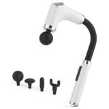 NNEDSZ Long-Handle Percussion Massage Gun - Adjustable Speed Muscle Relaxation Device( Four Massage Heads)