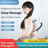 NNEDSZ White Portable Elbow Massage Gun - 2000 mAh Muscle Relaxation Tool