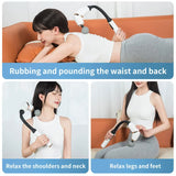 NNEDSZ White Portable Elbow Massage Gun - 2000 mAh Muscle Relaxation Tool