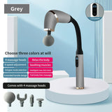 NNEDSZ Gray Portable Elbow Massage Gun - 2000 mAh Muscle Relaxation Tool
