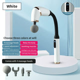 NNEDSZ White Portable Elbow Massage Gun - 1200 mAh Muscle Relaxation Tool