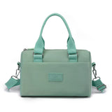 NNEDSZ 0486# Light Green Multifunctional Nylon Shoulder Bag - Lightweight and Spacious Handbag for Women, 27x18x14cm
