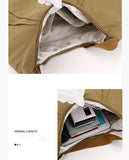 NNEDSZ Green Waterproof Nylon Lightweight Tote Shoulder Bag - Stylish and Spacious for Daily Commute and Outdoor Activities