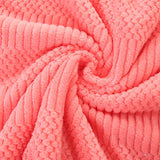 NNEDSZ (2 PCS Dark Pink) Coral Fleece Towel and Bath Towel Set - Ultra Soft, Absorbent, and Lint-Free for Home and Spa