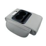 NNEDSZ GT-6 No embroidery Gray ,Multifunctional Car Armrest Storage Box Cushion - Universal Fit with Cup Holder and Tissue Dispenser