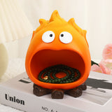 NNEDSZ Creative Cartoon Flame Key Holder Tray - Fun and Decorative Storage for Entryway or Living Room