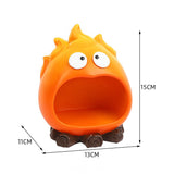 NNEDSZ Creative Cartoon Flame Key Holder Tray - Fun and Decorative Storage for Entryway or Living Room