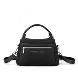 NNEDSZ Black Waterproof Nylon Crossbody Bag - Lightweight and Adjustable Strap Shoulder Bag for Women