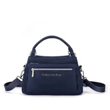 NNEDSZ Navy Blue Waterproof Nylon Crossbody Bag - Lightweight and Adjustable Strap Shoulder Bag for Women