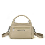NNEDSZ Coffee Waterproof Nylon Crossbody Bag - Lightweight and Adjustable Strap Shoulder Bag for Women