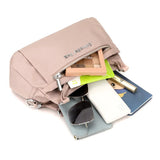 NNEDSZ Pink Waterproof Nylon Crossbody Bag - Lightweight and Adjustable Strap Shoulder Bag for Women