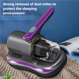 NNEDSZ Blue Handheld Dust Mite Vacuum Cleaner - Cordless, High Suction Power, USB Rechargeable