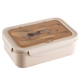 NNEDSZ 2 PCS Khaki Multipurpose Lunch Box with Spoon and Fork