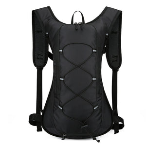 NNEDSZ Black Outdoor Sports Hydration Backpack for Running, Hiking, and Cycling - Lightweight and Waterproof