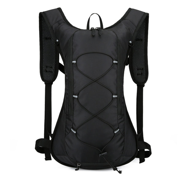 NNEDSZ Black Outdoor Sports Hydration Backpack for Running, Hiking, and Cycling - Lightweight and Waterproof
