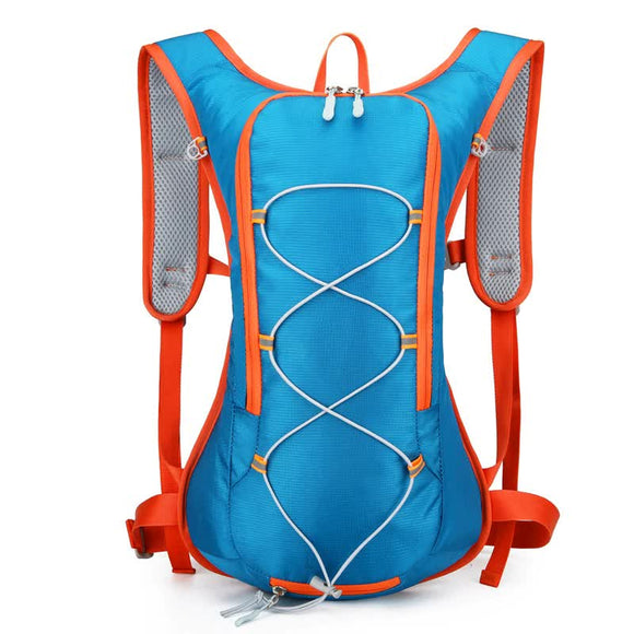 NNEDSZ Blue Outdoor Sports Hydration Backpack for Running, Hiking, and Cycling - Lightweight and Waterproof