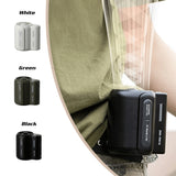 NNEDSZ Black Outdoor Waist Fan - Portable Wearable Fan for Hands-Free Cooling
