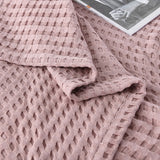 NNEDSZ Cotton Waffle Blanket - Air Conditioning Blanket/Throw/Summer Quilt, 200*230cm,Yellow