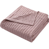 NNEDSZ Cotton Waffle Blanket - Air Conditioning Blanket/Throw/Summer Quilt, 200*230cm,Light Green